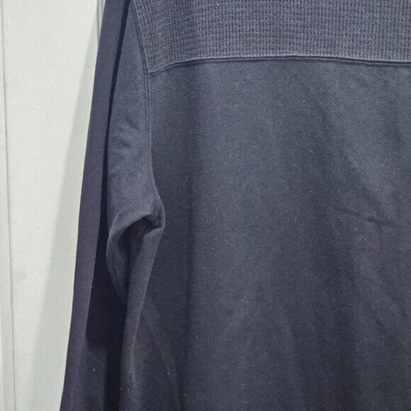 BLAST Women's Plus Size Black Fleece Sweater - Size 1X - 1/4 Zipper - Picture 9 of 10